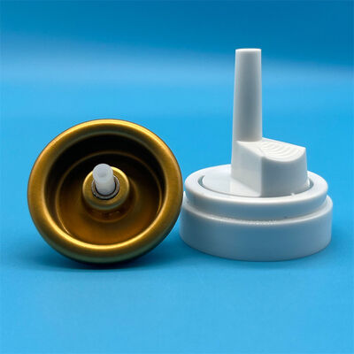 Купить Hair Mousse Inverted Aluminum Valve with Chemical-Resistant Seal for Salon Products Производство в сети